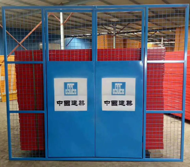 峨蔓镇楼层施工电梯门